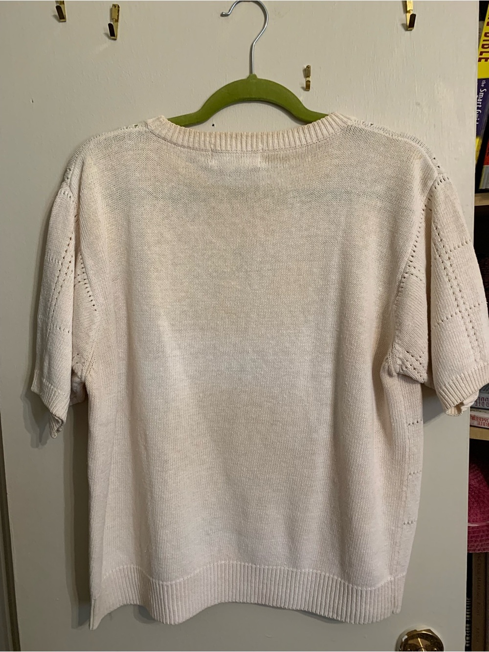 Alfred Dunner Cream Sweater with Pastel Floral Embroidery - Picture 4 of 4
